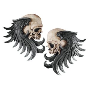 Design Toscano CL5781 7 Inch Bad to the Bones Skull Plaques