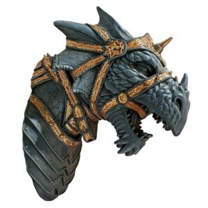 Design Toscano CL60071 9 1/2 Inch War Dragon Wall Statue