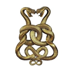 Design Toscano CL6223 14 Inch Egyptian Infinity Cobra Twins Plaque