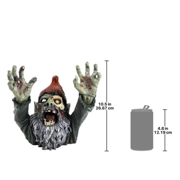 Design Toscano CL6565 11 1/2 Inch Zombie Gnombie Statue