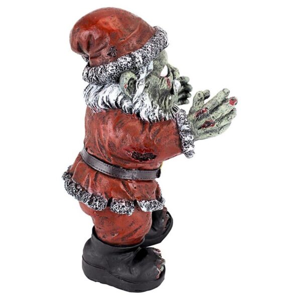 Design Toscano CL6691 7 1/2 Inch Zombie Claus Statue