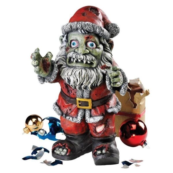 Design Toscano CL6691 7 1/2 Inch Zombie Claus Statue