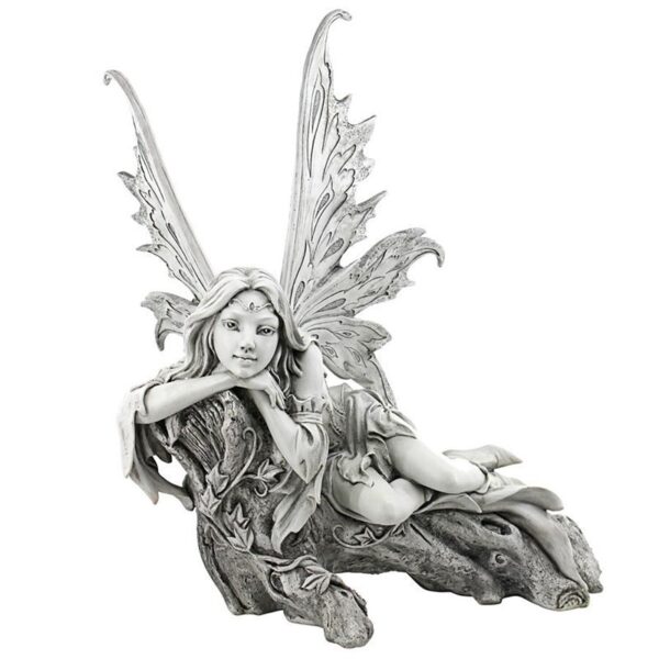 Design Toscano CL6857 16 Inch Pause to Ponder Fairy Statue