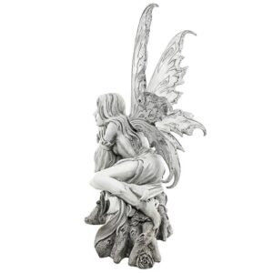 Design Toscano CL6857 16 Inch Pause to Ponder Fairy Statue