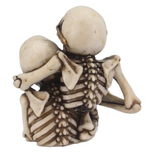 Design Toscano CL7027 3 1/2 Inch Hear See Speak No Evil Skeleton Pen Holder