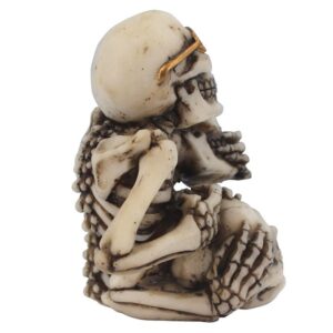 Design Toscano CL7027 3 1/2 Inch Hear See Speak No Evil Skeleton Pen Holder