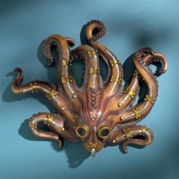 Design Toscano CL7035 12 Inch Steam Punk Octopod Wall Sculpture