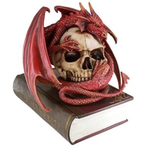 Design Toscano CL76323 7 1/2 Inch Blood Dragon Contemplation Box