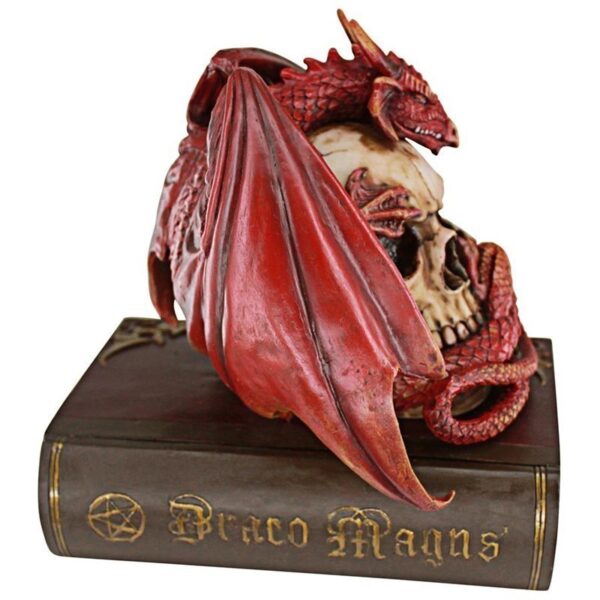 Design Toscano CL76323 7 1/2 Inch Blood Dragon Contemplation Box