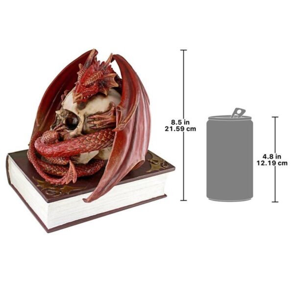 Design Toscano CL76323 7 1/2 Inch Blood Dragon Contemplation Box