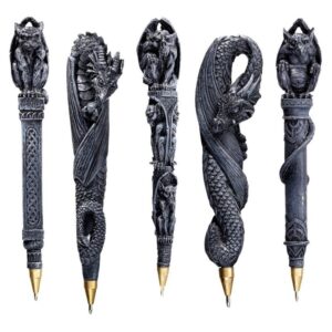 Design Toscano CL993074 1/2 Inch Gargoyles and Dragons Pens, Set of 5