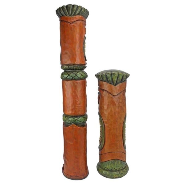 Design Toscano CS922670 7 Inch Aloha Hawaii Tikis, Set of 2