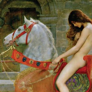 Design Toscano DA1004 39 1/2 Inch Lady Godiva Canvas Replica Painting - Grande