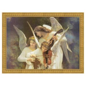 Design Toscano DA1072 21 1/2 Inch Song of The Angels Framed Canvas Replica Painting - Medium