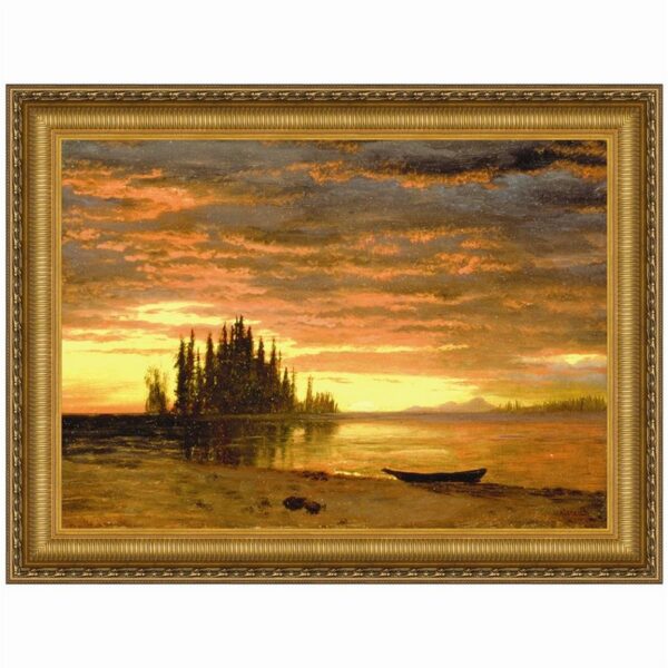 Design Toscano DA1092 27 1/4 Inch California Sunset 1868 Canvas Replica Painting - Medium