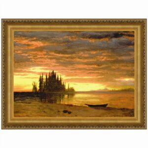 Design Toscano DA1093 33 1/4 Inch California Sunset 1868 Canvas Replica Painting - Large