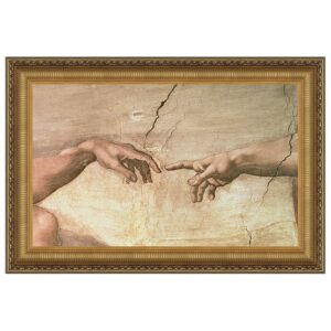 Design Toscano DA1114 55 1/4 Inch Creation Framed Canvas Replica Painting - Grande