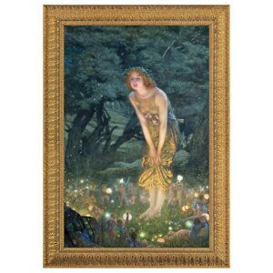 Design Toscano DA1152 22 Inch Midsummer Eve Framed Canvas Replica Painting - Medium