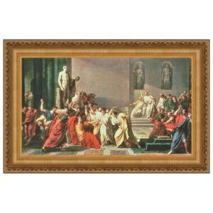 Design Toscano DA1173 43 1/4 Inch Death of Julius Caesar Canvas Replica Painting - Large