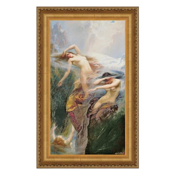 Design Toscano DA1204 27 3/4 Inch Clyties of The Mist 1912 Canvas Replica Painting - Grande