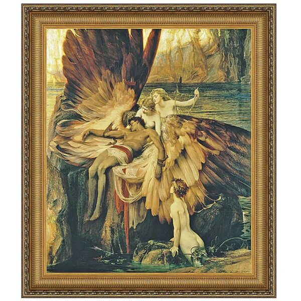 Design Toscano DA1213 31 1/4 Inch The Lament For Icarus 1898 Canvas Replica Painting - Large