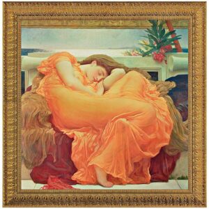 Design Toscano DA1312 28 Inch Flaming June Framed Canvas Replica Painting - Small