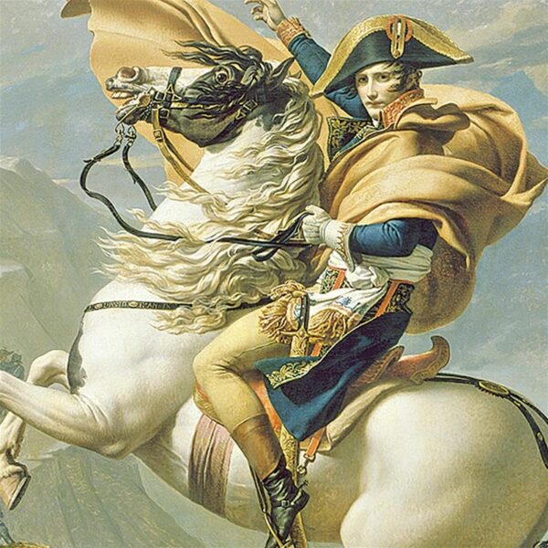 Design Toscano DA1343 35 1/4 Inch Napoleon Crosses The Alps 1805 Canvas Replica Painting - Medium