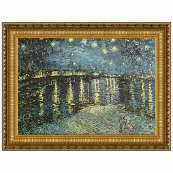 Design Toscano DA1362 28 1/4 Inch La Nuit Etoilee 1889 Canvas Replica Painting - Medium