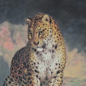 Design Toscano DA1422 27 1/2 Inch a Pair of Leopards 1845 Canvas Replica Painting - Medium