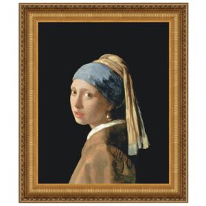 Design Toscano DA1444 44 1/4 Inch The Girl with a Pearl Earring 1665 Canvas Replica Painting - Grande