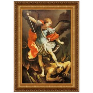 Design Toscano DA1544 28 1/4 Inch Archangel St Michael Canvas Replica Painting - Grande