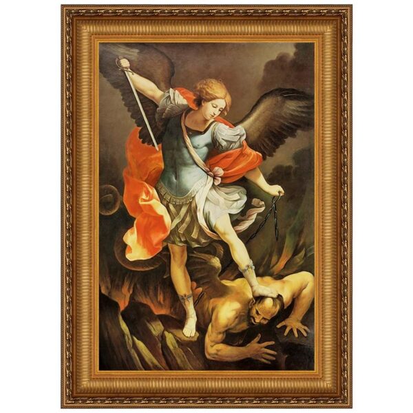 Design Toscano DA1541 18 3/4 Inch Archangel St Michael Canvas Replica Painting - Small