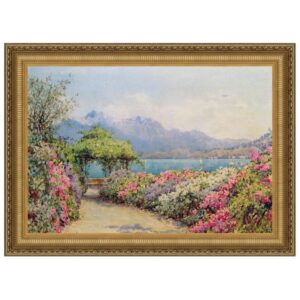 Design Toscano DA1582 30 Inch Lake Como From The Villa Canvas Replica Painting - Medium