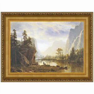 Design Toscano DA1652 27 1/4 Inch Yosemite Valley 1863 Framed Canvas Replica Painting - Medium