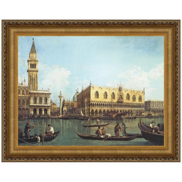 Design Toscano DA1733 41 1/4 Inch View of The Bacino Di San Marco St Marks Basin 1730-35 Canvas Replica Painting - Large