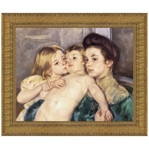 Design Toscano DA1742 28 1/2 Inch The Caress Canvas Replica Painting - Medium