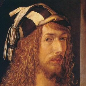 Design Toscano DA1792 22 Inch Durer Self Portrait 1498 Canvas Replica Painting - Medium