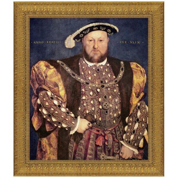 Design Toscano DA1853 34 1/2 Inch Henry VIII 1540 Canvas Replica Painting - Large