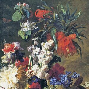 Design Toscano DA1864 37 3/4 Inch Bouquet of Flowers in an Urn 1724 Canvas Replica Painting - Grande