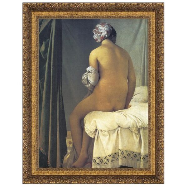 Design Toscano DA1872 21 1/2 Inch The Valpincon Bather 1808 Canvas Replica Painting - Medium