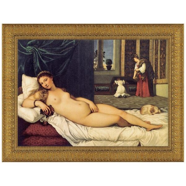 Design Toscano DA1964 48 1/2 Inch The Venus of Urbino 1538 Canvas Replica Painting - Grande