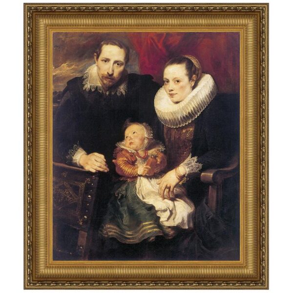 Design Toscano DA1973 35 1/4 Inch Wildens Family Portrait 1621 Canvas Replica Painting - Large