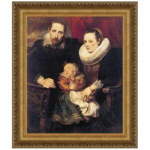 Design Toscano DA1971 15 3/4 Inch Wildens Family Portrait 1621 Canvas Replica Painting - Small