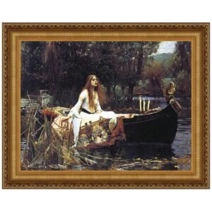 Design Toscano DA1983 41 1/4 Inch Lady of Shalott 1888 Canvas Replica Painting - Large