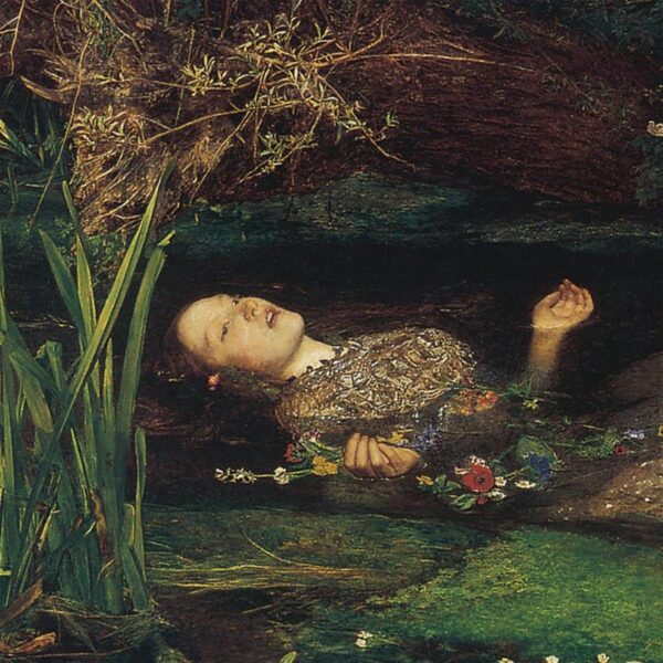 Design Toscano DA1994 48 1/2 Inch Ophelia 1851-52 Canvas Replica Painting - Grande