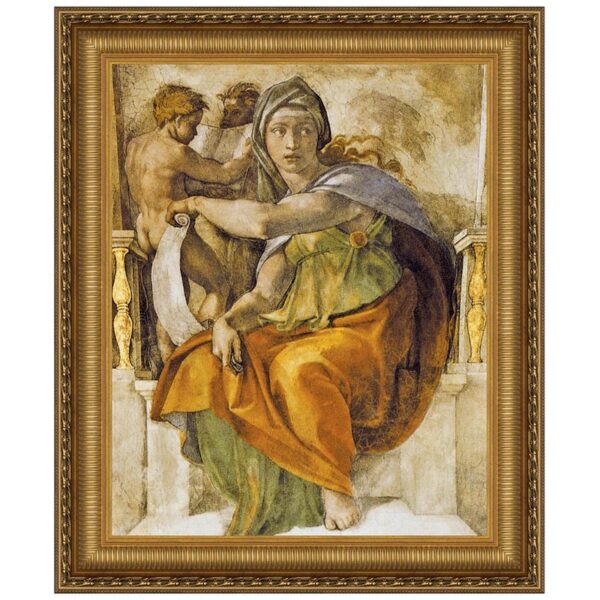 Design Toscano DA2004 38 1/4 Inch The Delphic Sibyl 1509 Canvas Replica Painting - Grande