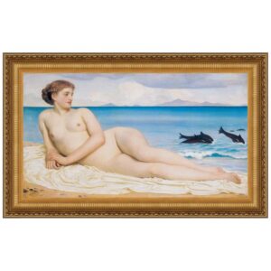 Design Toscano DA2183 41 1/4 Inch Actaea The Nymph of The Shore 1868 Canvas Replica Painting - Large