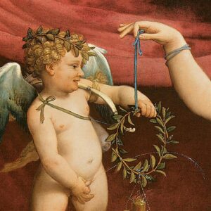 Design Toscano DA2213 39 1/4 Inch Venus and Cupid Late 1520 Canvas Replica Painting - Large