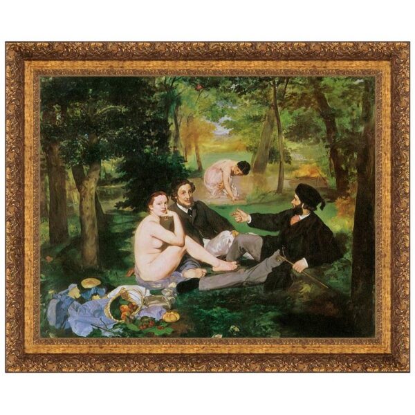 Design Toscano DA2224 47 Inch Luncheon On The Grass 1863 Canvas Replica Painting - Grande