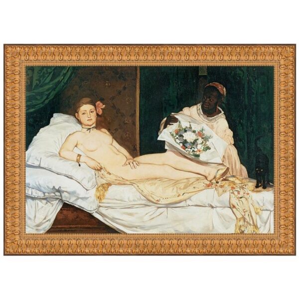 Design Toscano DA2233 40 1/2 Inch Olympia 1863 Canvas Replica Painting - Large